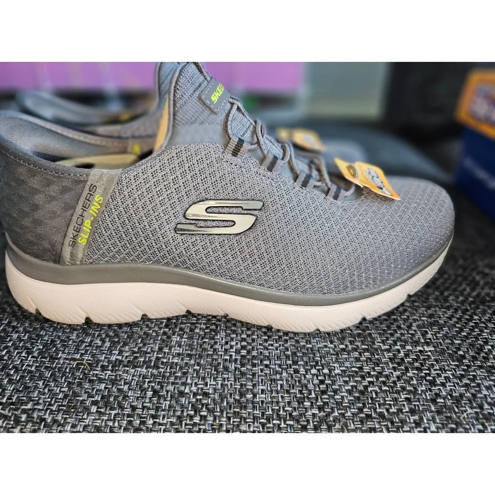 Skechers Slip-ins Summits High Range Mens 7 Charcoal New Wide Fit 232457W